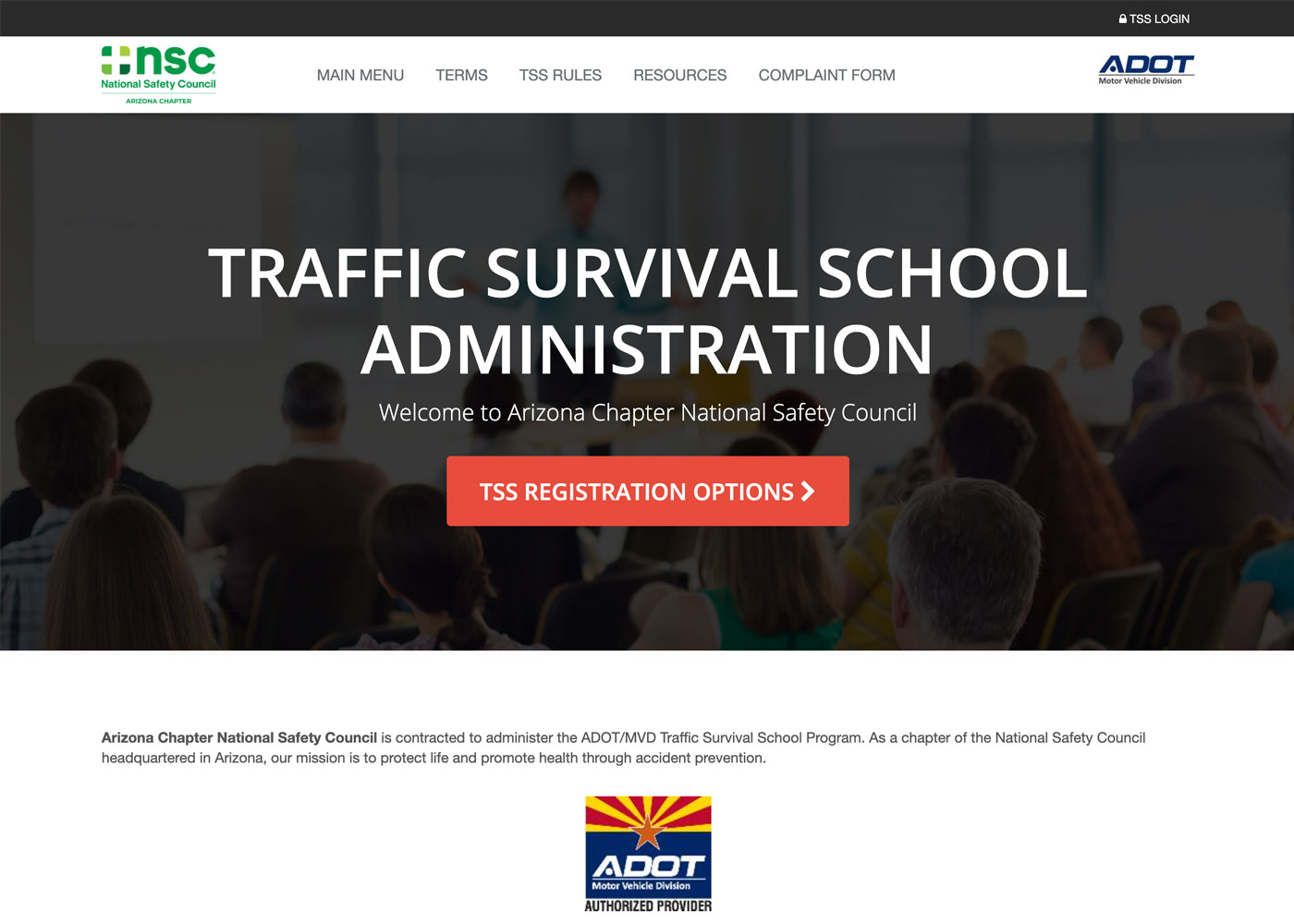 Traffic Survival School + ADOT